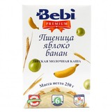 Bebi Prem каша молочн пшеница яблоко банан с 6мес 250гр