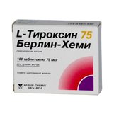 L-Тироксин 75 Берлин-Хеми таб №100(Левотироксин натрия)